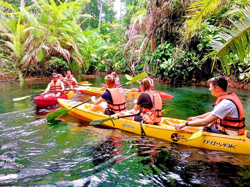 Krabi: Kayaking, Crystal Lagoon, and Fish Spa in Klong Root - Fish feeding and the unusual fish spa