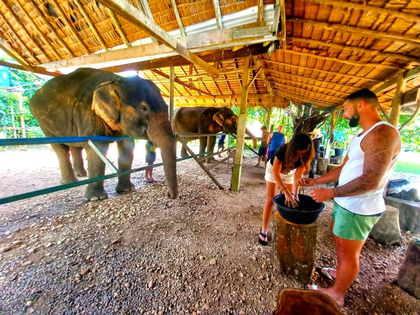 Krabi: Khao Sok Elephant Rescue Center & Bamboo Raft Paddle - Bamboo coffee beside the river