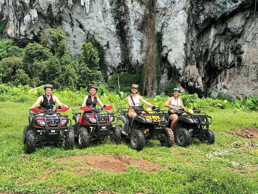 Krabi : Krabi kayak & ATV Jungle adventure (group of 10 max) - Caves, Cliffs, and Small Wildlife