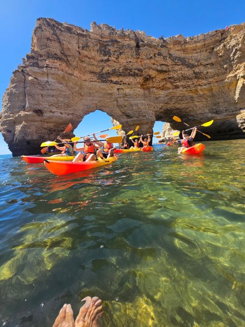 Lagoa: Benagil Cave and Marinha Beach Guided Kayaking Tour - Weather, waves, and the real cave guarantee