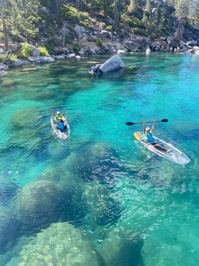 Lake Tahoe: Clear Kayak Tour - Swimming in water below 70 degrees