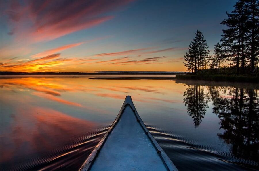 Lapland: Canoeing Trip with Reindeer and Husky Farm Tour - A local-style snack beside the outdoor stop