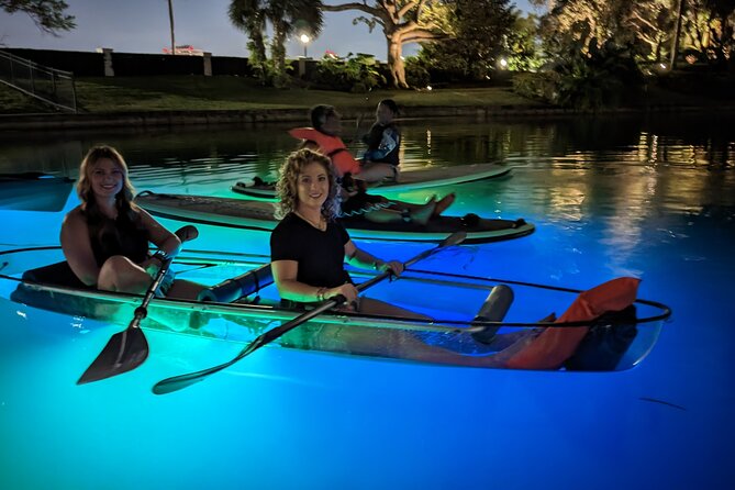 LED Glow in the Dark Clear Kayak or Paddleboard in Paradise - Quick points before you book