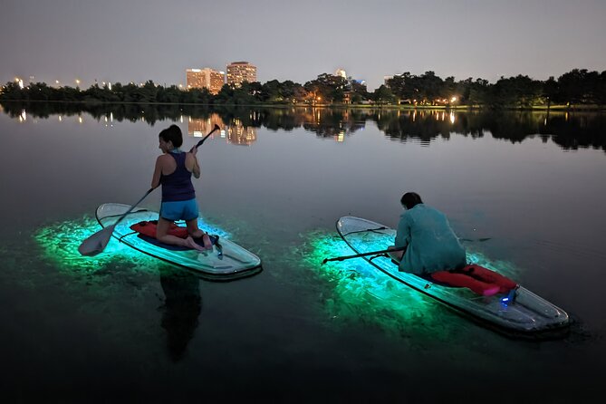 LED Glow in the Dark Clear Kayak or Paddleboard in Paradise - Who will enjoy this most