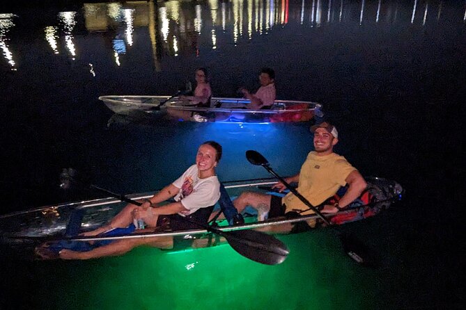 LED Glow in the Dark Clear Kayak or Paddleboard in Paradise - What happens at 1600 North Orange Avenue
