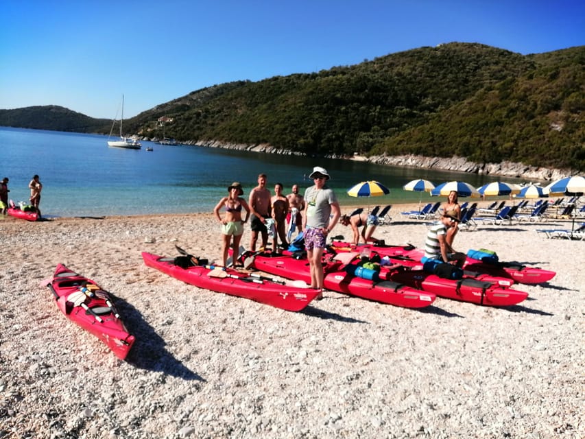 Lefkada: Blue Cave Kayak Tour with a Taste of Greece - Guides, safety, and group feel