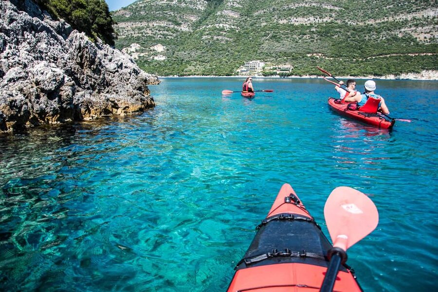 Lefkada: Blue Cave Kayak Tour with a Taste of Greece - What to bring for a comfortable four hours
