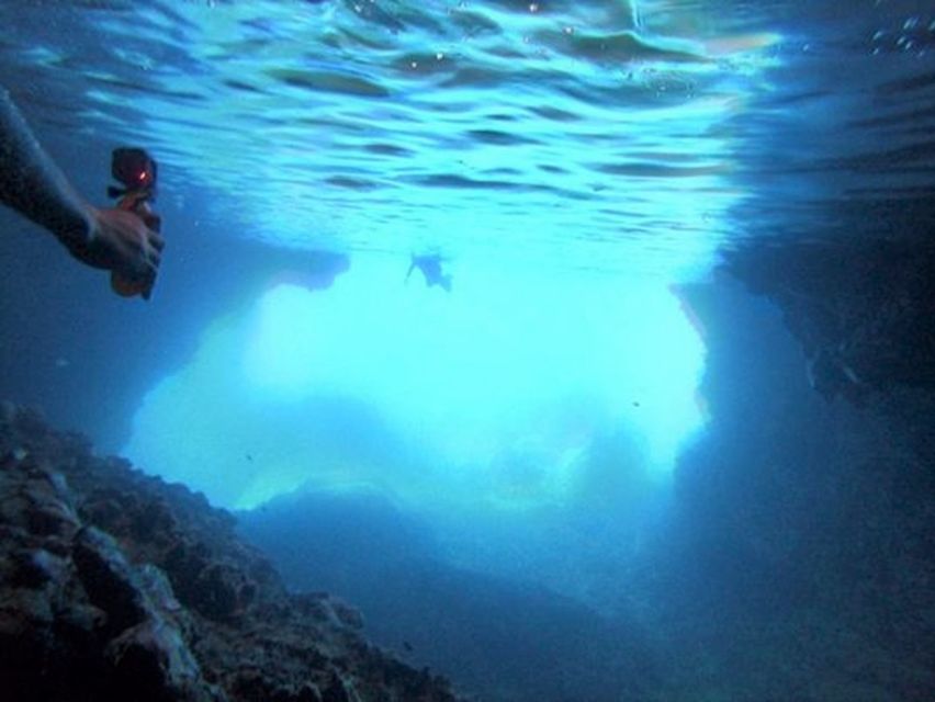 Lefkada: Hidden Blue Cave Kayak Trip with Lunch & Fruits - Paddling southeast along the coast