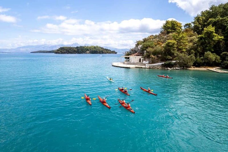 Lefkada:Nydri, Scorpios Kayak Odyssey Island Hopping - Scorpios, famous name and clear water