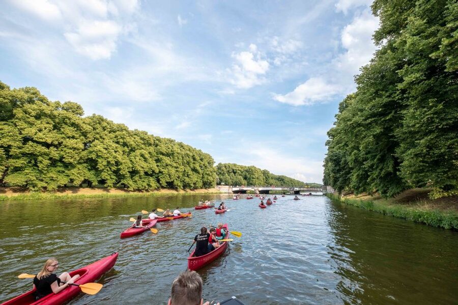 Leipzig: 3-Hour City Canoe Tour - A route connected to Olympic canoeing