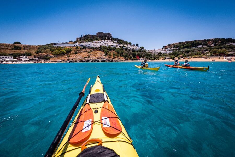 Lindos: Sea Kayaking & Acropolis of Lindos Tour with Lunch - A full day built around the Lindos coast