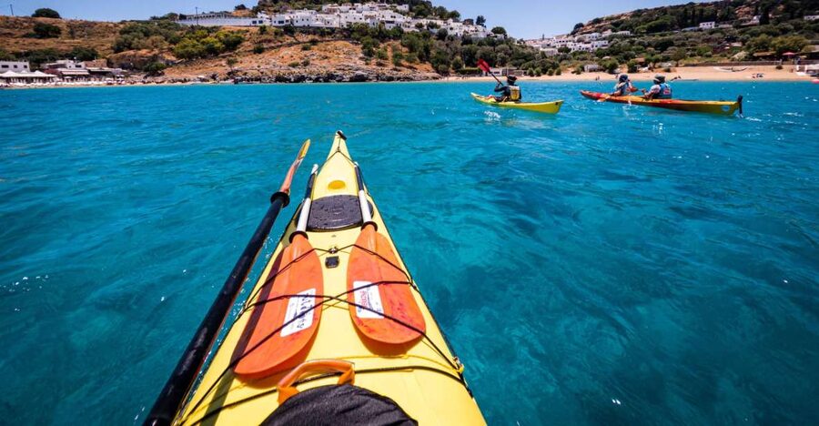 Lindos: Sea Kayaking & Acropolis of Lindos Tour with Lunch - Starting at Vlycha Beach with a safety briefing