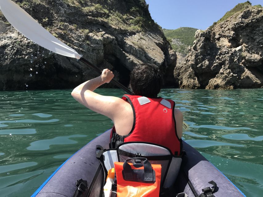 Lisbon: Full-Day Sesimbra Kayak Tour with Picnic - Boca de Tamboril and the cliffside coast