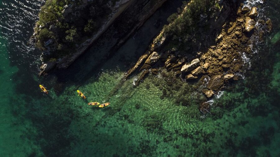 Lisbon: Kayak Tour Arrábida Natural Park, Setubal, Sesimbra - Anicha Island and the marine park