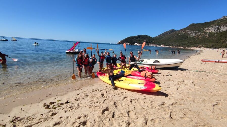 Lisbon: Kayaking and Snorkeling Adventure - Getting equipped at Portinho da Arrábida