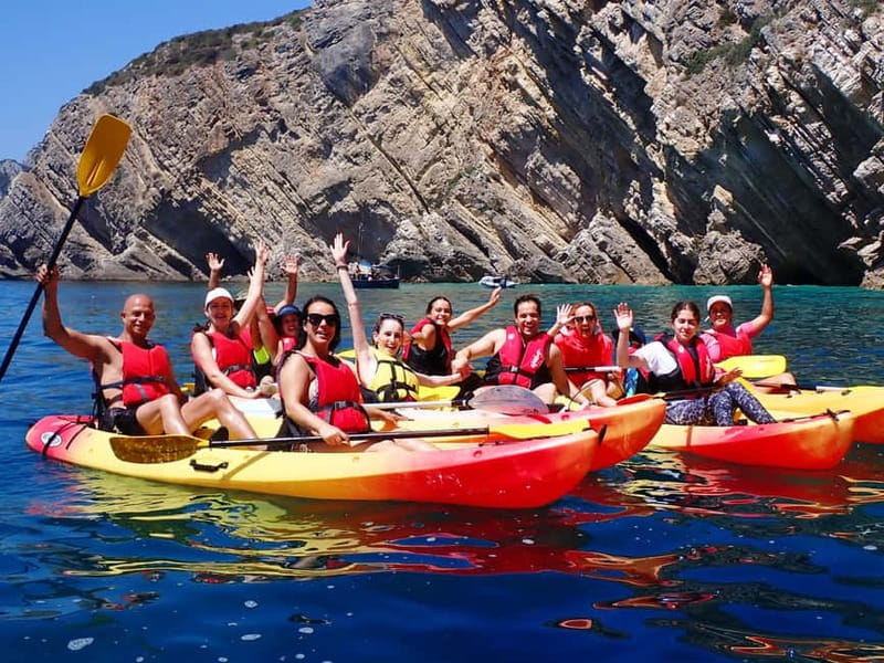 Lisbon: Kayaking & Snorkeling Tour with photos included - Three hours of paddling, caves, and beach stops