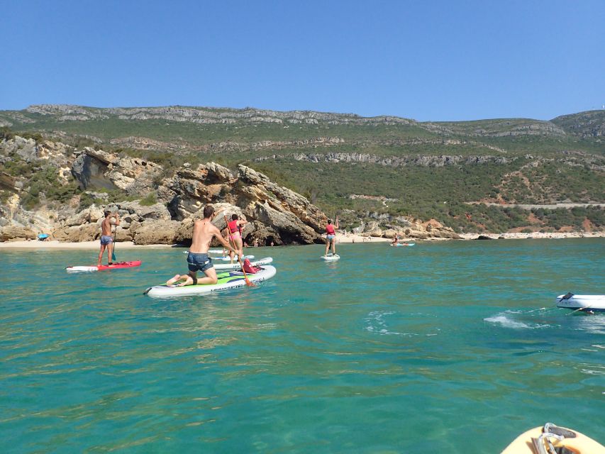 Lisbon: Stand Up Paddle Lesson in Arrábida, Setubal,Sesimbra - Anicha Island and the optional snorkeling stop