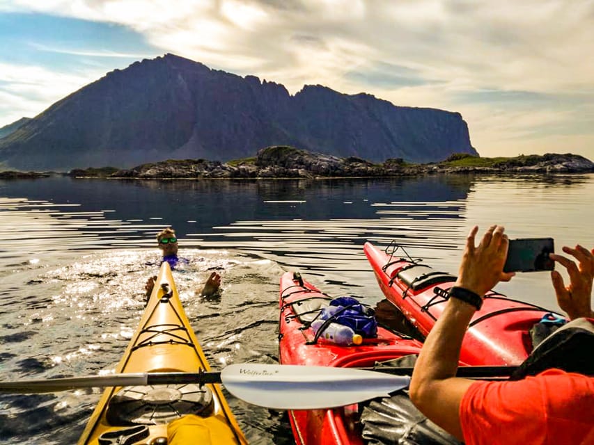 Lofoten: Full Day Combo tour, (kayaking and rappelling) - The first 90 minutes to two hours on the water