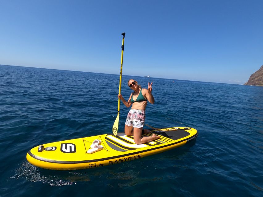 Madeira: Private Paddleboard & Snorkel - Paddling toward Cabo Girão