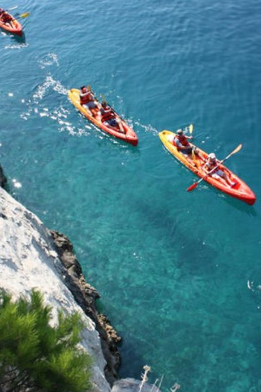 Makarska: Sea kayaking & snorkeling adventure - MPL Nautika - Paddling south through coves and white-pebble beaches