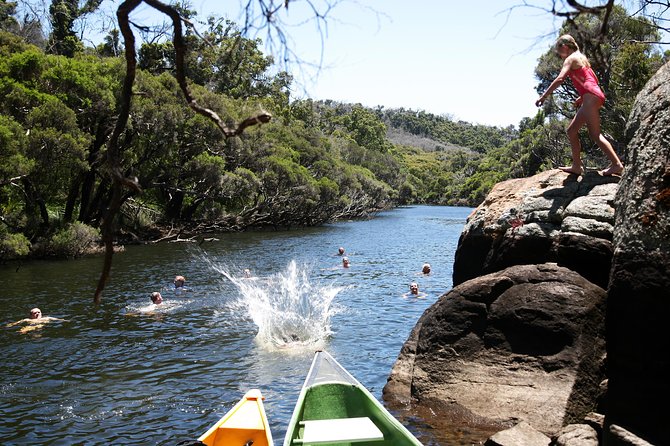 Margaret River Canoe Tour Including Australian Wild Food Lunch - Paddling back toward the river mouth