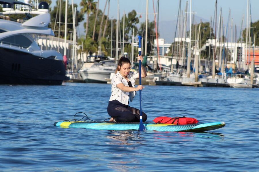 Marina Del Rey: Kayak and Paddleboard Tour with Sea Lions - Paddling through the marina’s main channel