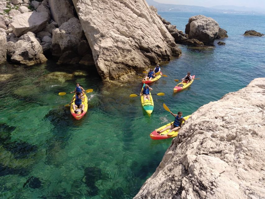 Marseille: Côte Bleue Calanques Half-Day Kayak Tour - Establon and Aragnols: Rocky Shores and Quiet Water