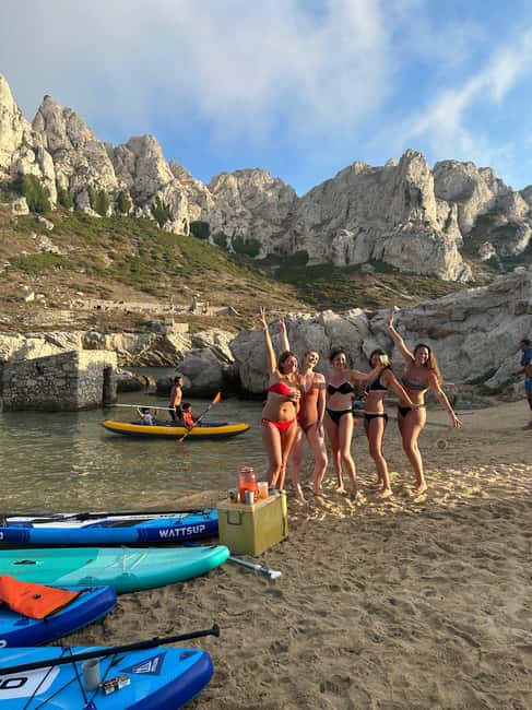 Marseille: stand-up paddle tour - discover the calanques - Sunset paddling is the most special departure