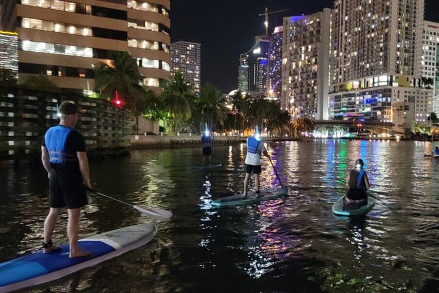 Miami: City Lights SUP or Kayak Night Tour - What the two-hour schedule feels like