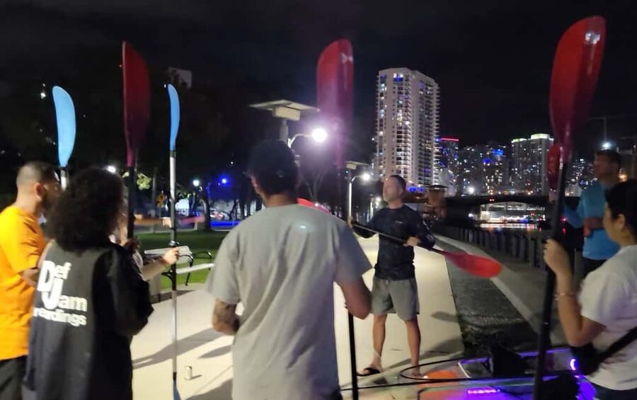 Miami: Guided LED-Lit Kayak Night Tour - Drinks, music, and the social side of the trip