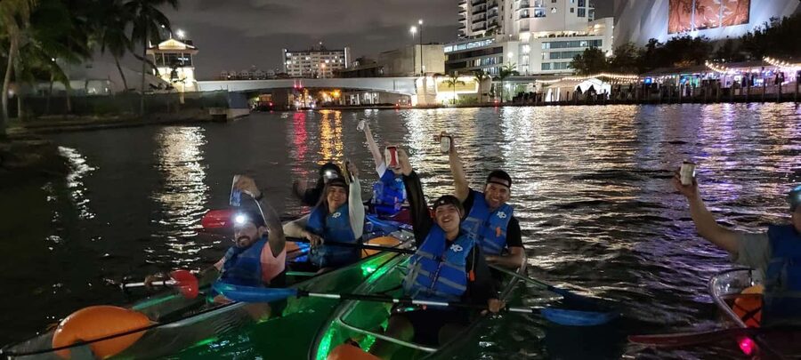Miami: Guided LED-Lit Kayak Night Tour - Choosing between the LED kayak and paddle board
