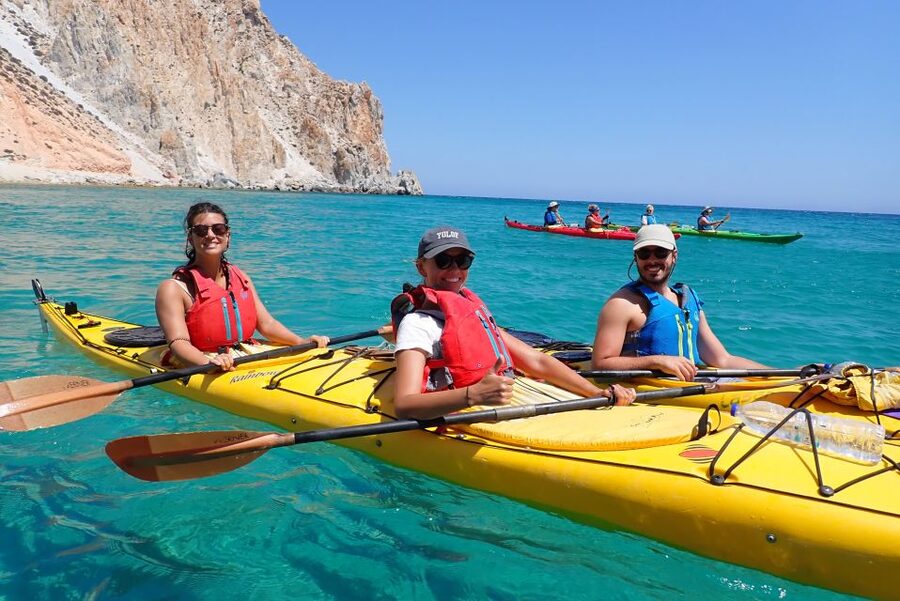 Milos: Guided Kayaking Trip with Snorkelling & Lunch - The guides and the small-group feel