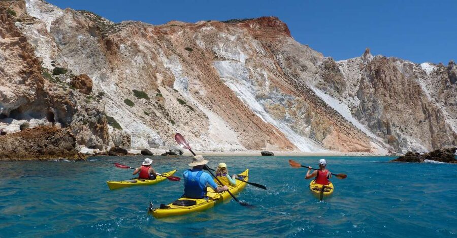 Milos: Guided Kayaking Trip with Snorkelling & Lunch - Why kayaking is one of the best ways to see Milos