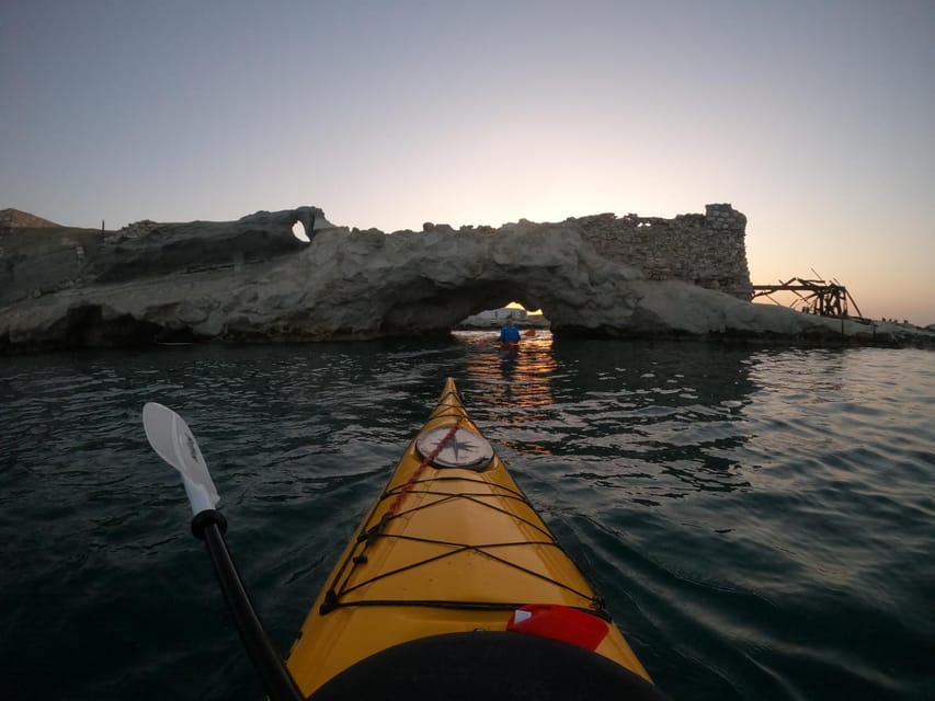 Milos: Romantic Semi Private Sunset Kayaking Tours - Booking flexibility and timing