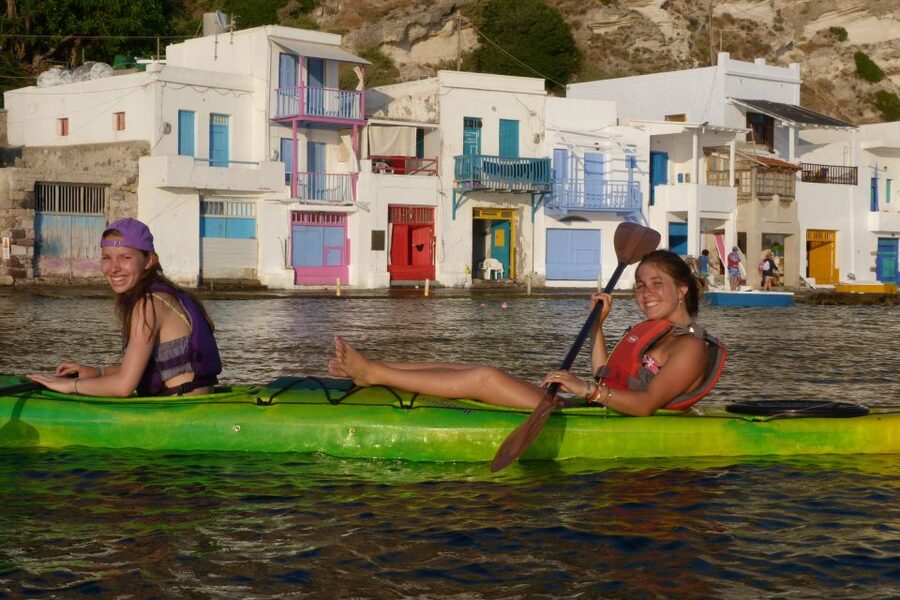 Milos: Sea Kayaking Trip at Sunset with Snack - Returning as the Sun Drops