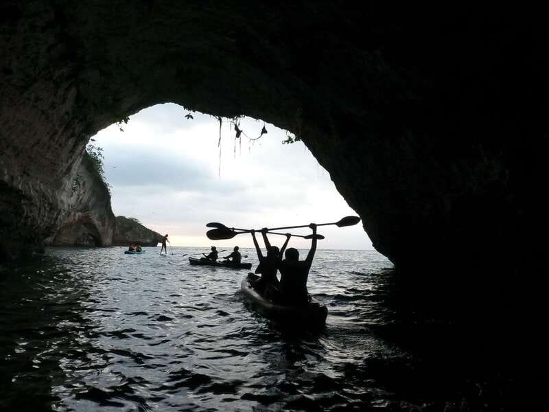 Mismaloya: Los Arcos Bioluminescent Waters Kayak & Cave Tour - Caves, Swimming, and the Green Glow