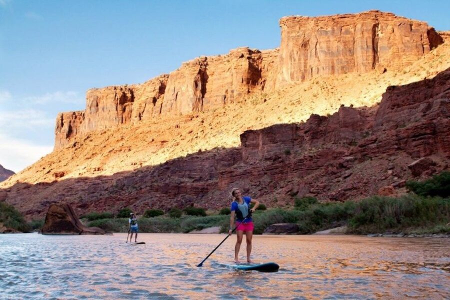 Moab: Stand-Up Paddleboard with small rapids on Colorado - A Colorado River trip with more action than a float