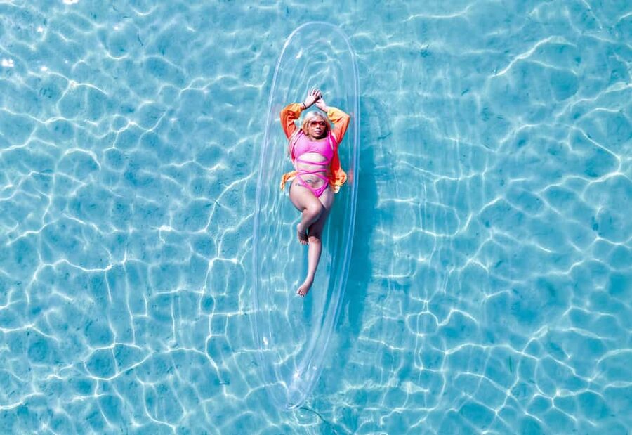 Montego Bay: Crystal Clear Kayak Drone singles Photo Shoot - How the drone session shapes your pictures