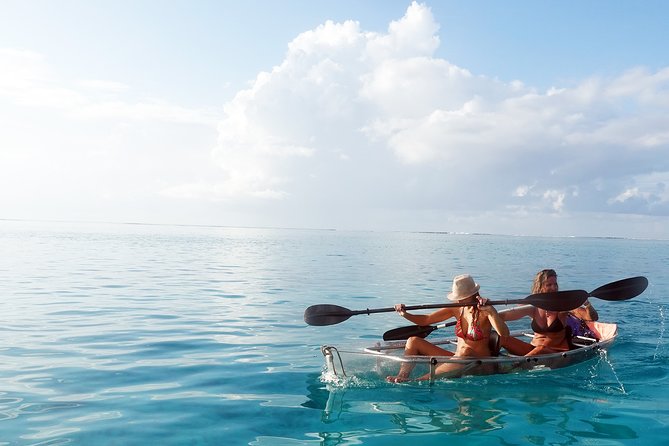 Moorea Lagoon Tour by Transparent Kayak - The Lagoon Explorer route and first paddle