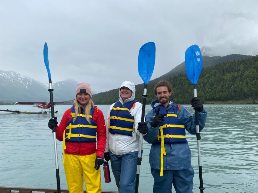 Moose Pass: Kayak Rental on Glacial Trail Lake - Mountain views, cold water, and the Alaska Railroad