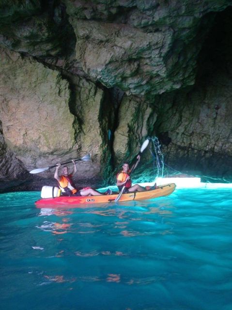 Moraira: Kayak trip from Moraira - La Galera and Punta Estrella: short stops, open water