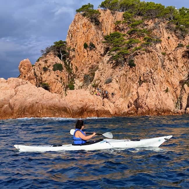 Morning Sea Kayak Tour to Rats Penats Cave, Costa Brava - Along the cliffs toward Cala del Molí