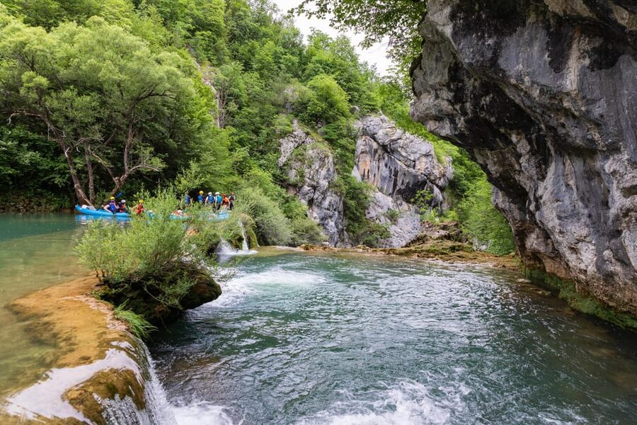 Mrežnica Waterfalls Kayaking | Slunj - Rastoke - Plitvice - The second guided section and waterfall fun