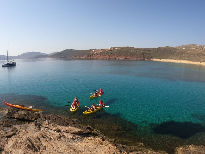 Mykonos: Secluded Bays Sea Kayaking Tour with GoPro Photos - Meeting at Panormos Beach