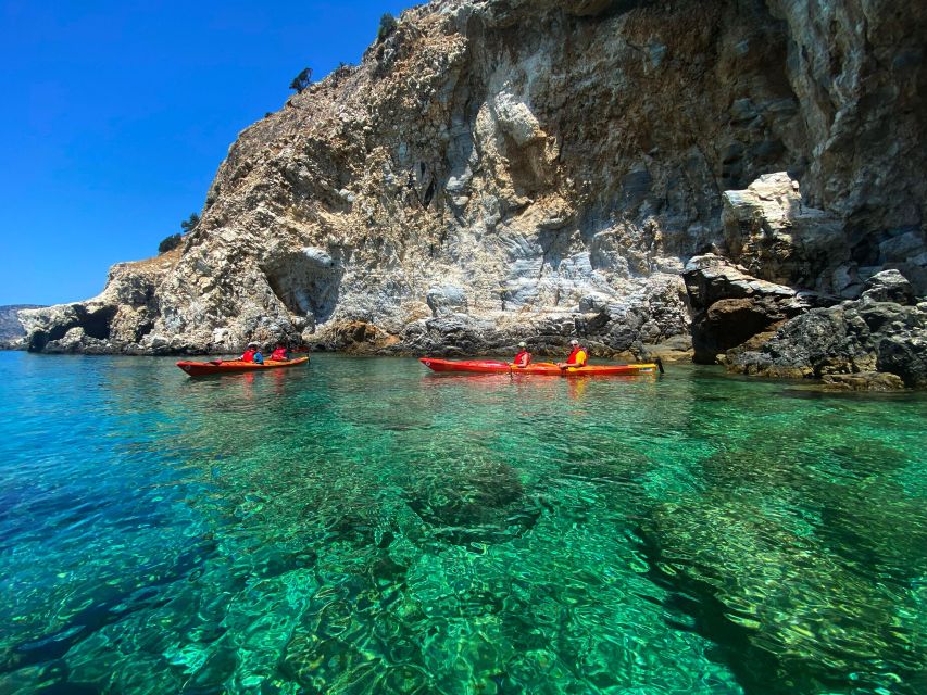 Naxos: Rhina Cave and Coastline Sea Kayaking Tour - Starting at Kalandos Beach and its wetland