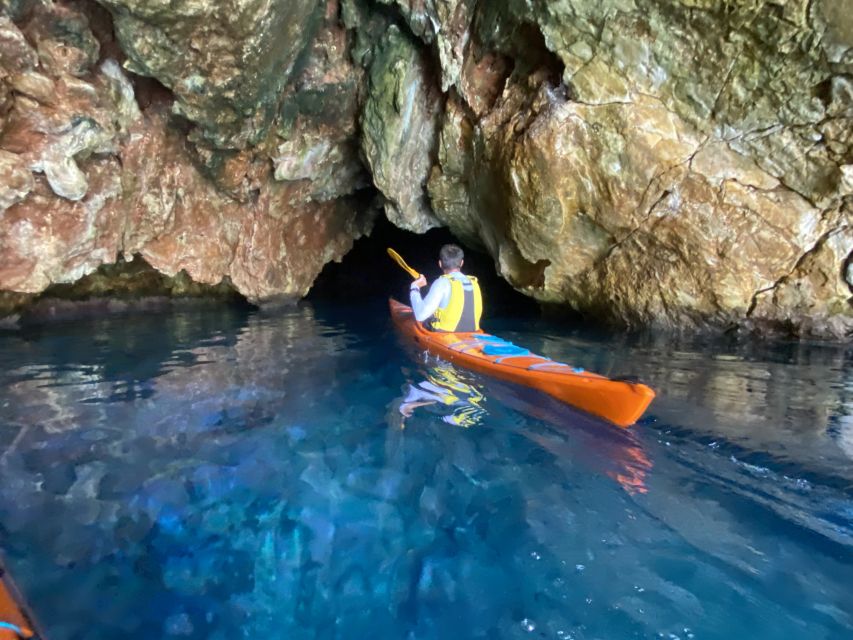 Naxos: Rhina Cave and Coastline Sea Kayaking Tour - Rhina Cave and the secluded beach