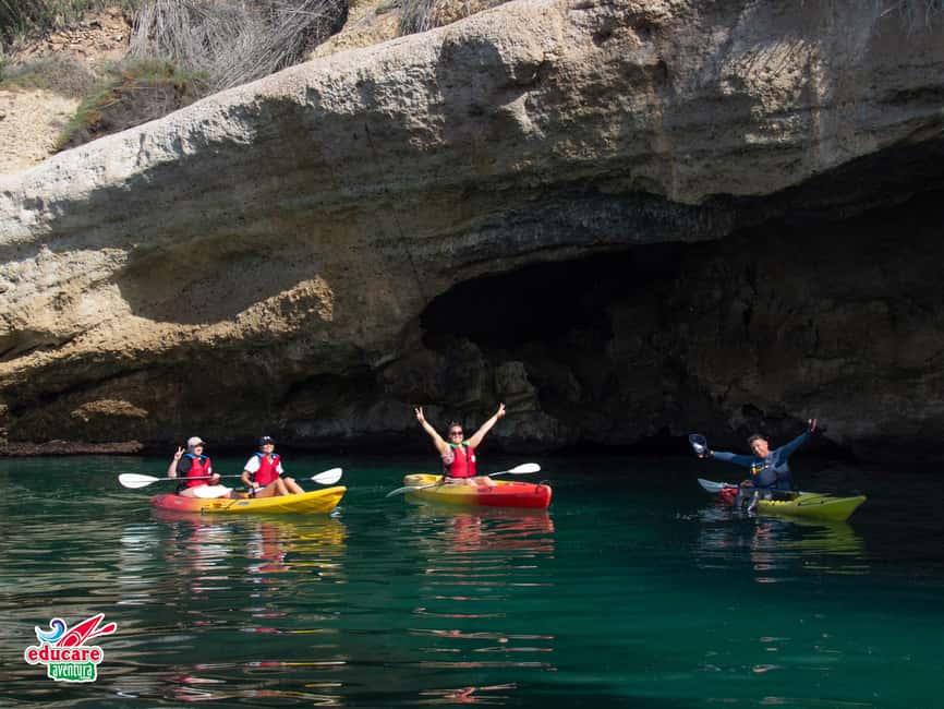 Nerja: Free kayaking route (without a tour guide). 2.5-hour tour. Nerja-Maro Waterfall. - Practical value at $28 per person