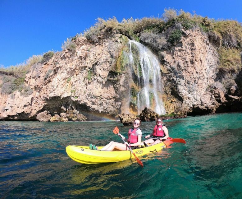 Nerja: Guided Kayak Tour Nerja Cliffs and Maro Waterfall - Starting at Burriana Beach