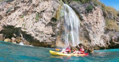 Nerja: Guided Kayak Tour Nerja Cliffs and Maro Waterfall