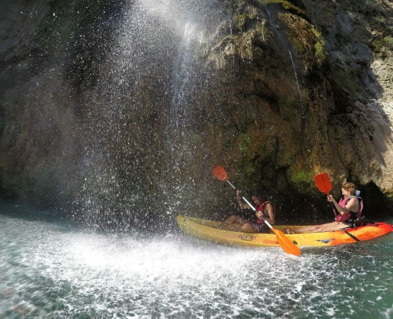 Nerja: Guided Kayak Tour Nerja Cliffs and Maro Waterfall - GoPro photos, guide service, and value